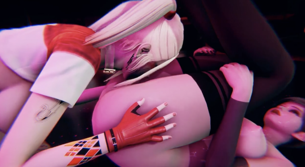 【3D扶她】自杀小队同人:哈莉奎茵变双性小丑女狂干性感猫女